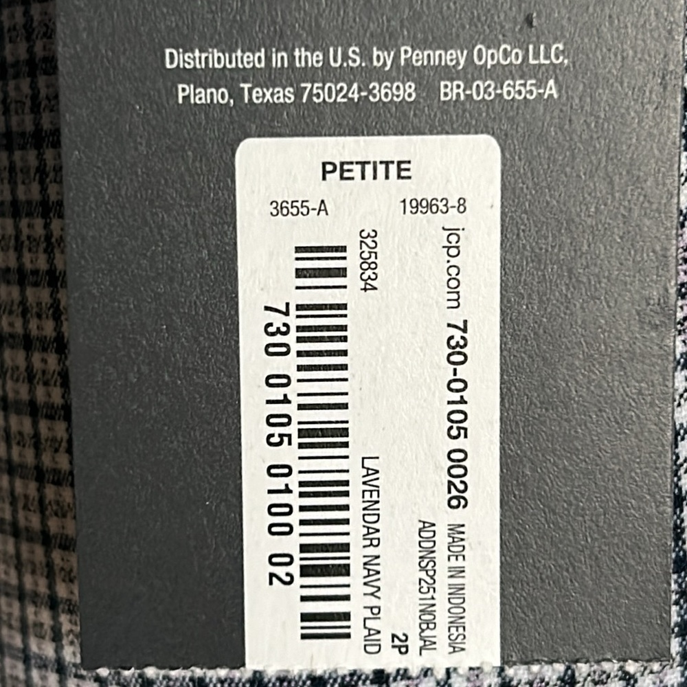 New Worthington Women’s Plaid Checked Petite Wide Leg Trouser Ankle Pant - Picture 8 of 12